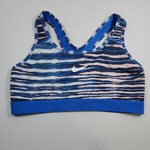 Nike Pro Classic Padded Tiger Training Sports Bra Women Size Medium Athletic Gym